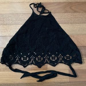 Black crop top